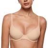 imageINLYRIC Womens Inbarely Plus Demi Bra  Balconette Unlined Underwire Plunge Bras No Padding ComfortableBeige  Go Up a Cup Size