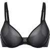 imageINLYRIC Womens Mesh Front Closure Bras Unlined Sheer Demi Plunge Supportive Comfortable No Padding Underwire BraBlack  Sheer