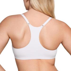 imageINLYRIC Womens Inbarely Soft Racerback Bralette  Wireless Full Coverage No Padding Unlined BraletteWhite  See Through