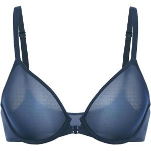 imageINLYRIC Womens Mesh Front Closure Bras Unlined Sheer Demi Plunge Supportive Comfortable No Padding Underwire BraSargasso  Sheer