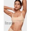 imageINLYRIC Womens Inbarely Plus Bralettes  No Underwire Unlined Support Soft Scoop Neck Cami Seamless BraletteBeige