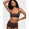 imageINLYRIC Womens Inbarely Plus Bralettes  No Underwire Unlined Support Soft Scoop Neck Cami Seamless BraletteHazelnut