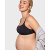 imageINLYRIC Womens Inbarely Soft Nursing Bras Unlined Bralettes Maternity Bra for Breastfeeding Unpadded Comfy Sleep SeamlessBlack