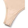 imageINLYRIC Womens Inbarely Soft Thong  High Waisted Tagless Smooth Stretch Underwear Ultrasoft No Show Ladies Panties 3 Pack Wheat 3pack Medium