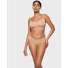 imageINLYRIC Womens Inbarely Soft Underwear  Cheeky Bikini High Cut Tagless Sexy Stretch Breathable Womens Panties 3 PackWarm Beige 3pack