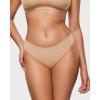 imageINLYRIC Womens Inbarely Soft Underwear  Cheeky Bikini High Cut Tagless Sexy Stretch Breathable Womens Panties 3 PackWarm Beige 3pack