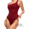 imageINLYRIC Womens Inbarely Square Neck Thong Bodysuit Sleeveless Tank Tops Slimming Backless Camisole for Going OutAndorra