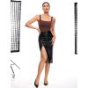 imageINLYRIC Womens Inbarely Square Neck Thong Bodysuit Sleeveless Tank Tops Slimming Backless Camisole for Going OutHazelnut
