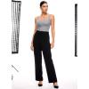 imageINLYRIC Womens Inbarely Square Neck Thong Bodysuit Sleeveless Tank Tops Slimming Backless Camisole for Going OutNeutral Gray