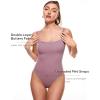 imageINLYRIC Womens Inbarely Square Neck Thong Bodysuit Sleeveless Tank Tops Slimming Backless Camisole for Going OutOrchid Rose