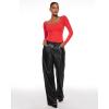 imageINLYRIC Womens Natrelax Square Neck Long Sleeve Bodysuit Sexy Backless Double Lined Basic Tops BoodysuitsDark Red
