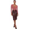 imageINLYRIC Womens Natrelax V Neck Long Sleeve Bodysuit Sexy Thong Body suits Tops Double LinedBriar Rose