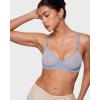 imageINLYRIC Womens Sheer Demi Balconette Bra  Sexy Mesh Unlined Underwire See Through Demi BrasMoonlight Blue