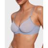 imageINLYRIC Womens Sheer Demi Balconette Bra  Sexy Mesh Unlined Underwire See Through Demi BrasMoonlight Blue
