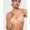 imageINLYRIC Womens Sheer Strapless Bras Mesh Sexy Unlined Plus Size See Through Bra Underwire Demi Mesh Non PaddedBeige  Size Up in Both the Band and Cup