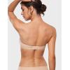 imageINLYRIC Womens Sheer Strapless Bras Mesh Sexy Unlined Plus Size See Through Bra Underwire Demi Mesh Non PaddedBeige  Size Up in Both the Band and Cup