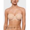 imageINLYRIC Womens Sheer Strapless Bras Mesh Sexy Unlined Plus Size See Through Bra Underwire Demi Mesh Non PaddedBeige  Size Up in Both the Band and Cup
