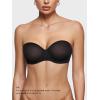 imageINLYRIC Womens Sheer Strapless Bras Mesh Sexy Unlined Plus Size See Through Bra Underwire Demi Mesh Non PaddedBlack  Size Up in Both the Band and Cup
