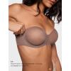 imageINLYRIC Womens Sheer Strapless Bras Mesh Sexy Unlined Plus Size See Through Bra Underwire Demi Mesh Non PaddedBrown Purple  Size Up in Both the Band and Cup