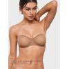 imageINLYRIC Womens Sheer Strapless Bras Mesh Sexy Unlined Plus Size See Through Bra Underwire Demi Mesh Non PaddedGravel Beige  Size Up in Both the Band and Cup