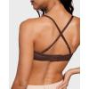 imageINLYRIC Womens Sheer Strapless Bras Mesh Sexy Unlined Plus Size See Through Bra Underwire Demi Mesh Non PaddedHazelnut  Size Up in Both the Band and Cup