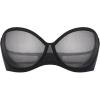 imageINLYRIC Womens Sheer Strapless Bras Mesh Sexy Unlined Plus Size See Through Bra Underwire Demi Mesh Non PaddedBlack  Size Up in Both the Band and Cup