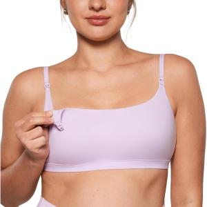imageINLYRIC Womens Inbarely Soft Nursing Bras Unlined Bralettes Maternity Bra for Breastfeeding Unpadded Comfy Sleep SeamlessOrchid Hush