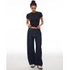 imageINLYRIC Womens Inbarely Soft Short Sleeve Tops Crew Neck Summer Going Out Tees Basic Slim Fitted Breathable TShirt