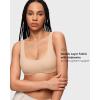 imageINLYRIC Womens Natrelax Bralette with Support Double Lined Seamless Sexy Sports Bras for Low Impact YogaBeige