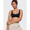 imageINLYRIC Womens Natrelax Bralette with Support Double Lined Seamless Sexy Sports Bras for Low Impact YogaBlack