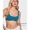 imageINLYRIC Womens Natrelax Bralette with Support Double Lined Seamless Sexy Sports Bras for Low Impact YogaBorealis Green