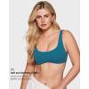 imageINLYRIC Womens Natrelax Bralette with Support Double Lined Seamless Sexy Sports Bras for Low Impact YogaBorealis Green