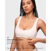 imageINLYRIC Womens Natrelax Bralette with Support Double Lined Seamless Sexy Sports Bras for Low Impact YogaCoconut White