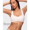 imageINLYRIC Womens Natrelax Bralette with Support Double Lined Seamless Sexy Sports Bras for Low Impact YogaCoconut White