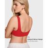 imageINLYRIC Womens Natrelax Bralette with Support Double Lined Seamless Sexy Sports Bras for Low Impact YogaDeep Red