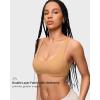 imageINLYRIC Womens Natrelax Bralette with Support Double Lined Seamless Sexy Sports Bras for Low Impact YogaDoe Brown