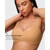 imageINLYRIC Womens Natrelax Bralette with Support Double Lined Seamless Sexy Sports Bras for Low Impact YogaDoe Brown