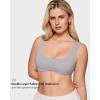 imageINLYRIC Womens Natrelax Bralette with Support Double Lined Seamless Sexy Sports Bras for Low Impact YogaGull Gray