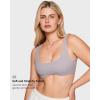 imageINLYRIC Womens Natrelax Bralette with Support Double Lined Seamless Sexy Sports Bras for Low Impact YogaGull Gray