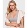 imageINLYRIC Womens Natrelax Bralette with Support Double Lined Seamless Sexy Sports Bras for Low Impact YogaGull Gray