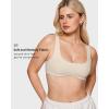 imageINLYRIC Womens Natrelax Bralette with Support Double Lined Seamless Sexy Sports Bras for Low Impact YogaMilky White