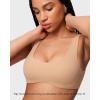 imageINLYRIC Womens Natrelax Bralette with Support Double Lined Seamless Sexy Sports Bras for Low Impact YogaNatural