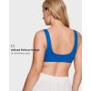 imageINLYRIC Womens Natrelax Bralette with Support Double Lined Seamless Sexy Sports Bras for Low Impact YogaSparkle Blue