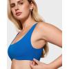 imageINLYRIC Womens Natrelax Bralette with Support Double Lined Seamless Sexy Sports Bras for Low Impact YogaSparkle Blue