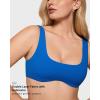imageINLYRIC Womens Natrelax Bralette with Support Double Lined Seamless Sexy Sports Bras for Low Impact YogaSparkle Blue