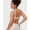 imageINLYRIC Womens Natrelax Bralette with Support Double Lined Seamless Sexy Sports Bras for Low Impact YogaWarm Beige