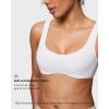 imageINLYRIC Womens Natrelax Bralette with Support Double Lined Seamless Sexy Sports Bras for Low Impact YogaWhite