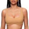 imageINLYRIC Womens Natrelax Bralette with Support Double Lined Seamless Sexy Sports Bras for Low Impact YogaDoe Brown