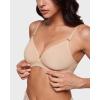 imageINLYRIC Womens Cosnufy Sheer Triangle Bralettes  Unlined Mesh Sexy Comfortable No Padding Bras No UnderwireBeige
