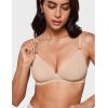 imageINLYRIC Womens Cosnufy Sheer Triangle Bralettes  Unlined Mesh Sexy Comfortable No Padding Bras No UnderwireBeige
